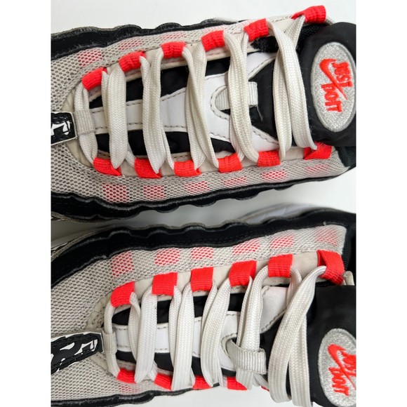 Nike Air Max 95 GS 7y 8.5w Just Do it Print Serfio Lozano Black White Orange - Picture 16 of 16
